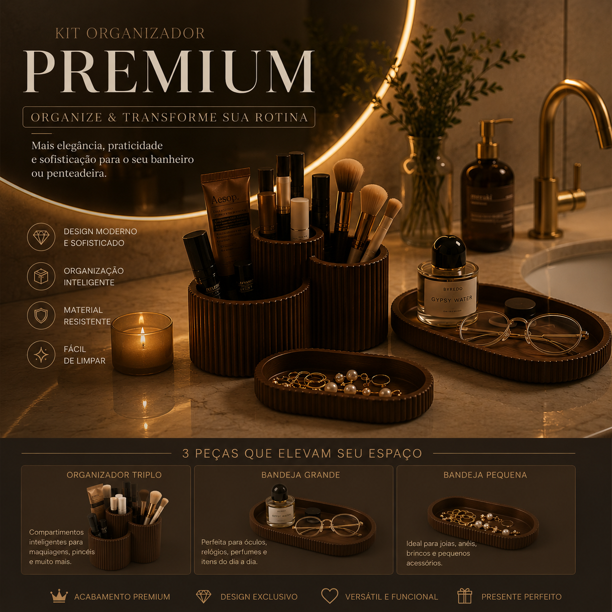 Kit Organizador Canelado Premium Linea